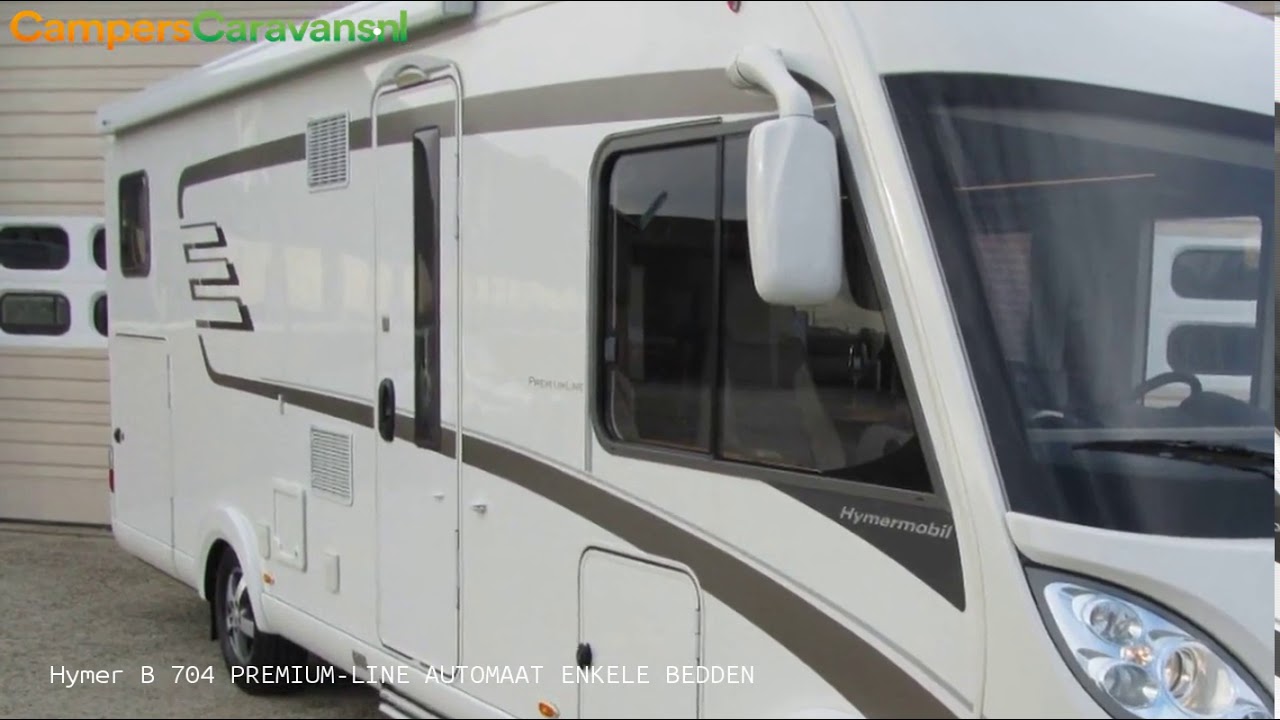 Hymer B 704 PREMIUM-LINE AUTOMAAT ENKELE BEDDEN