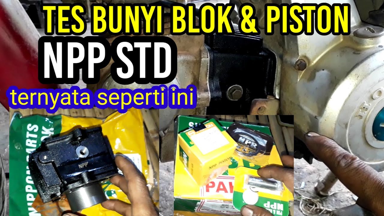cek sound supra x lama blok + piston npp std, seperti apa bunyinya