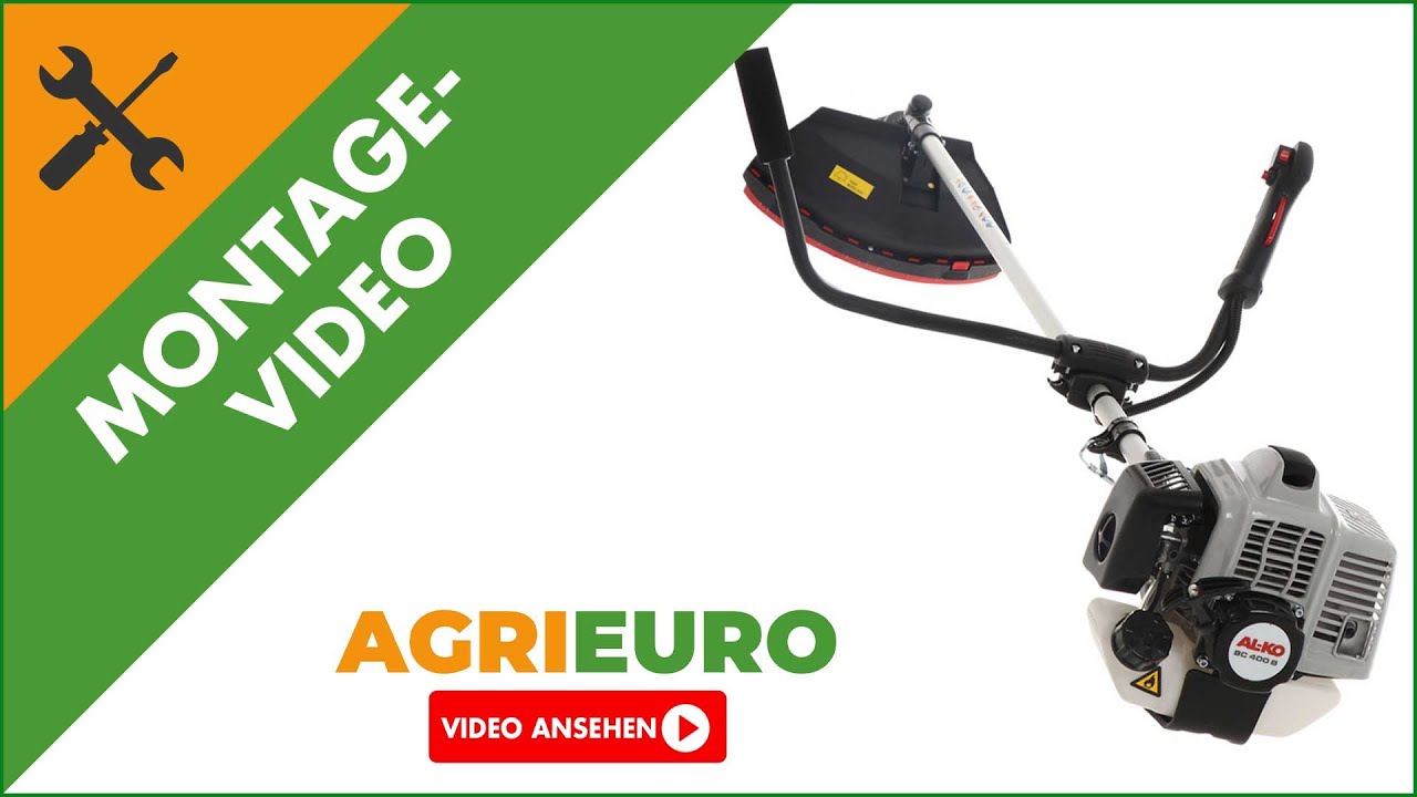 Montagevideo Benzin-Motorsense AL-KO BC 500 B - 50ccm - 2 Takt-Motor - mit Bikegriff