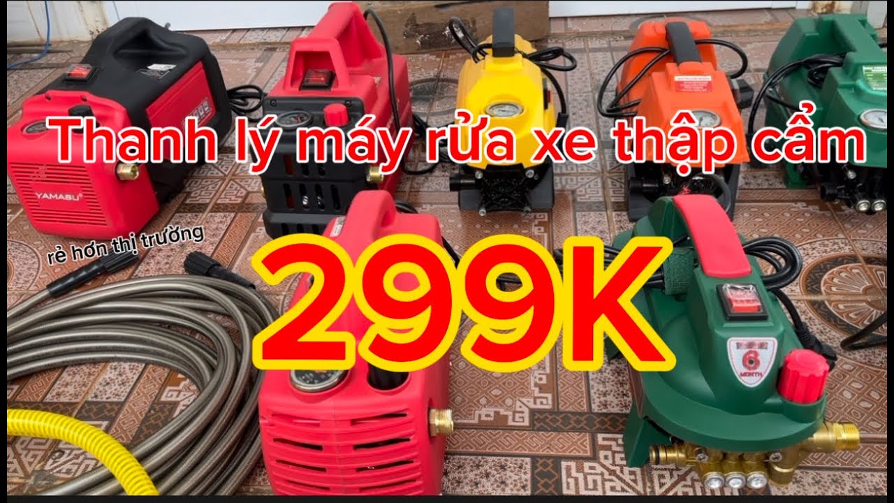 ⚡️Thanh lý máy rửa xe lộn xộn,máy củ,máy mới,trung/nhật/giá quá tốt/có quà tặng/alo em ngay nhé!