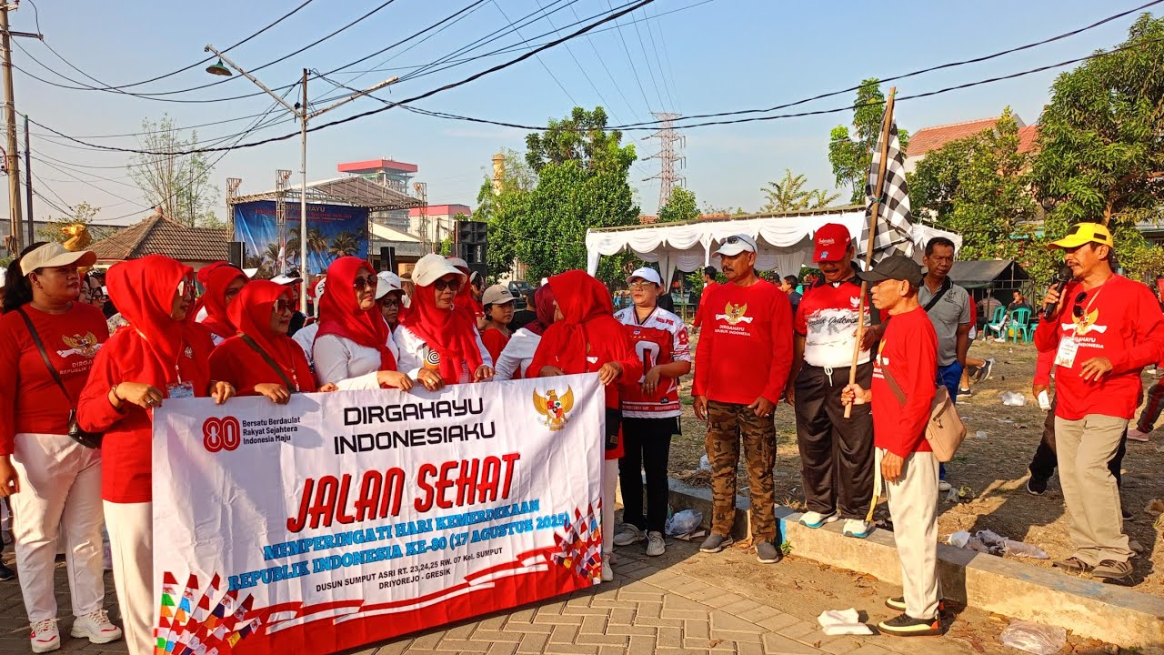JALAN SEHAT MINGGU PAGI 07 SEPTEMBER 2025  Dsn. SUMPUT ASRI DRIYOREJO GRESIK 