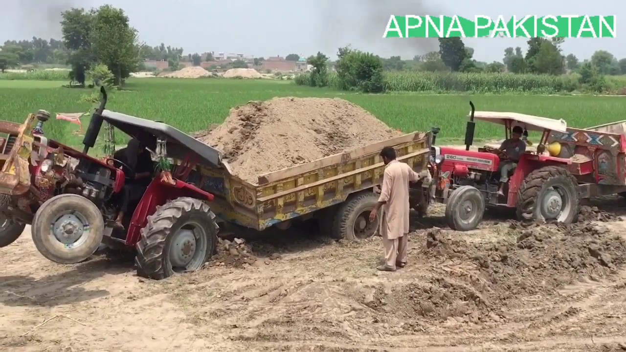MF 260 60hp 5tractors performance on trali work