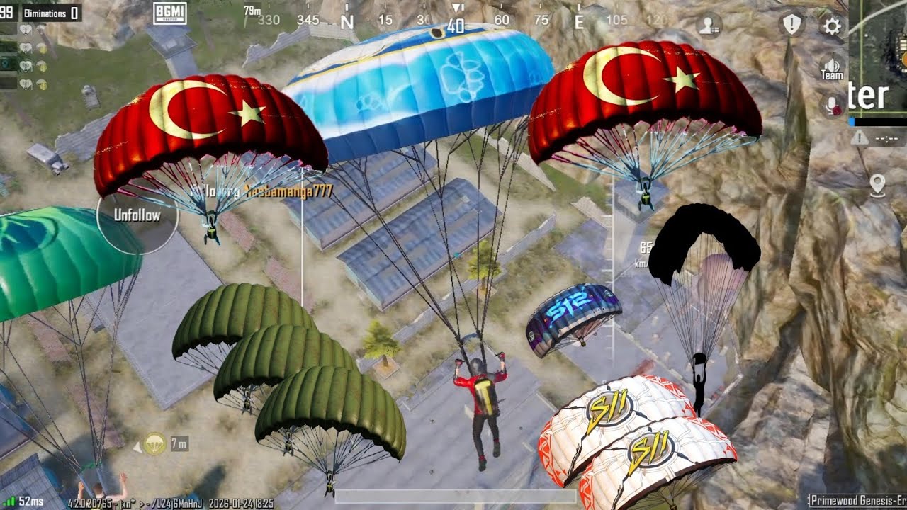 PUBG MOBILE? Random ka sat Erangel?4 VS 4…BGMI..🔥🔥🔥 