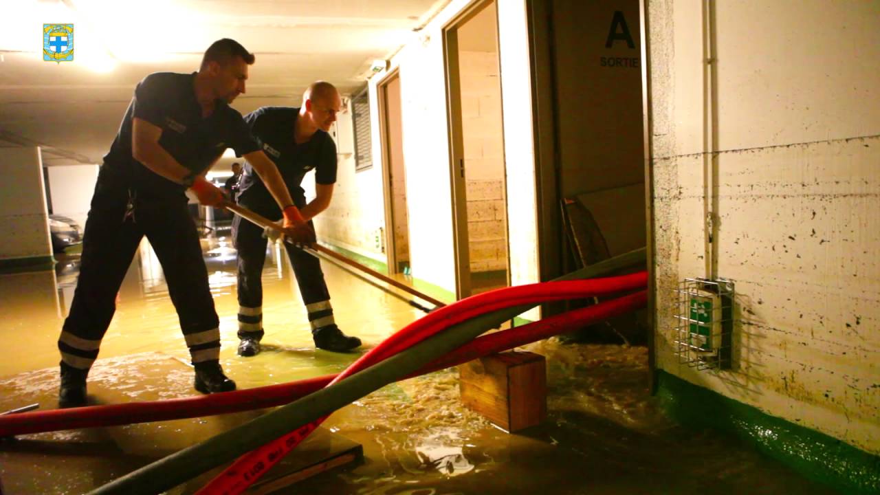 BMPM: renfort inondations à Cannes.