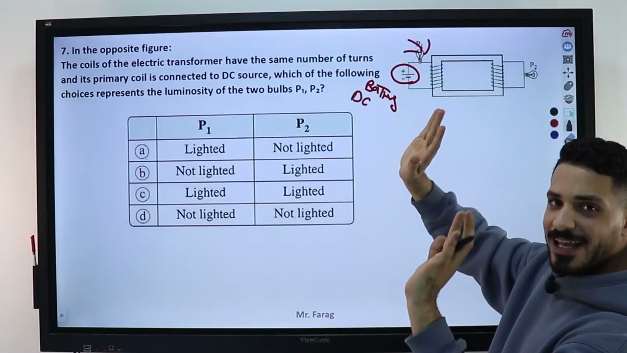 Physics - 3rd sec. - Chapter 3 - Lesson 4 - electric transformer - from 1 to 34