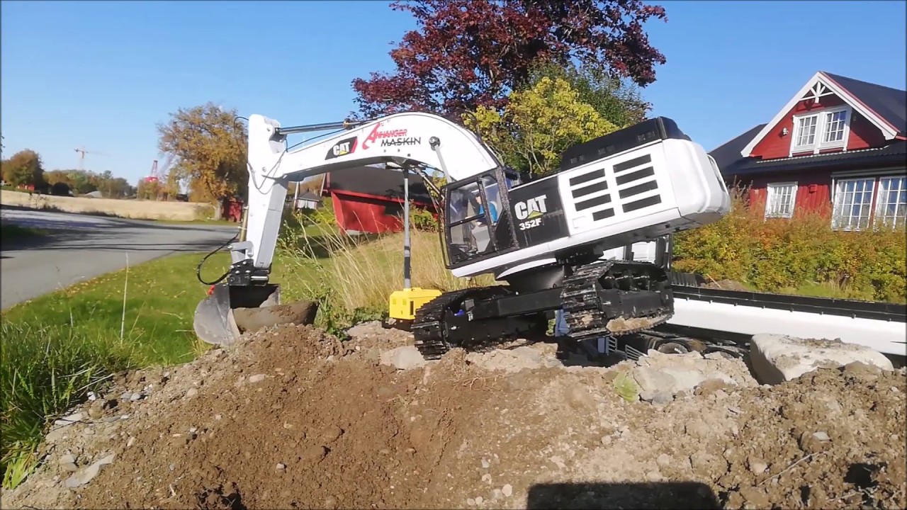 3d printed rc CAT 352F excavator