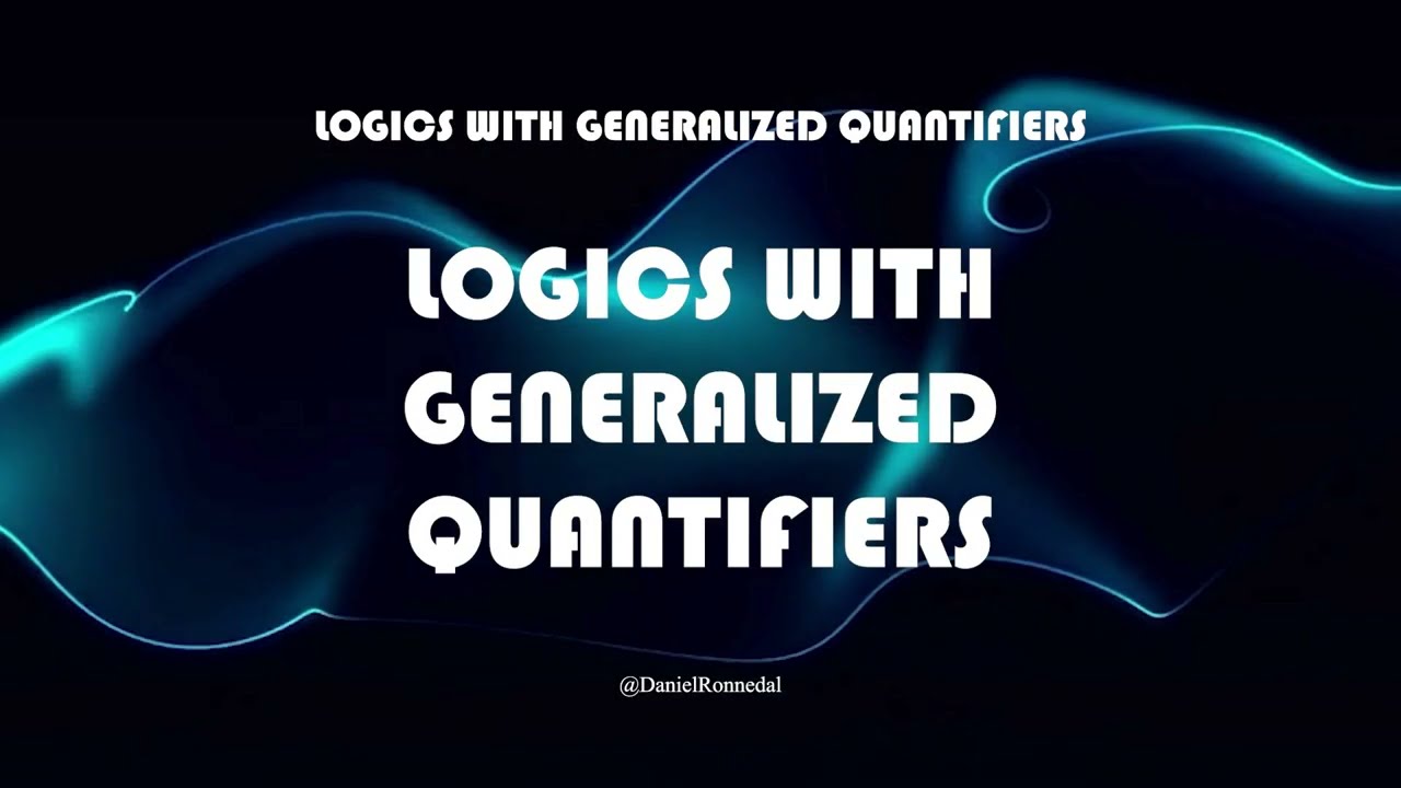 Logics With Generalized Quantifiers