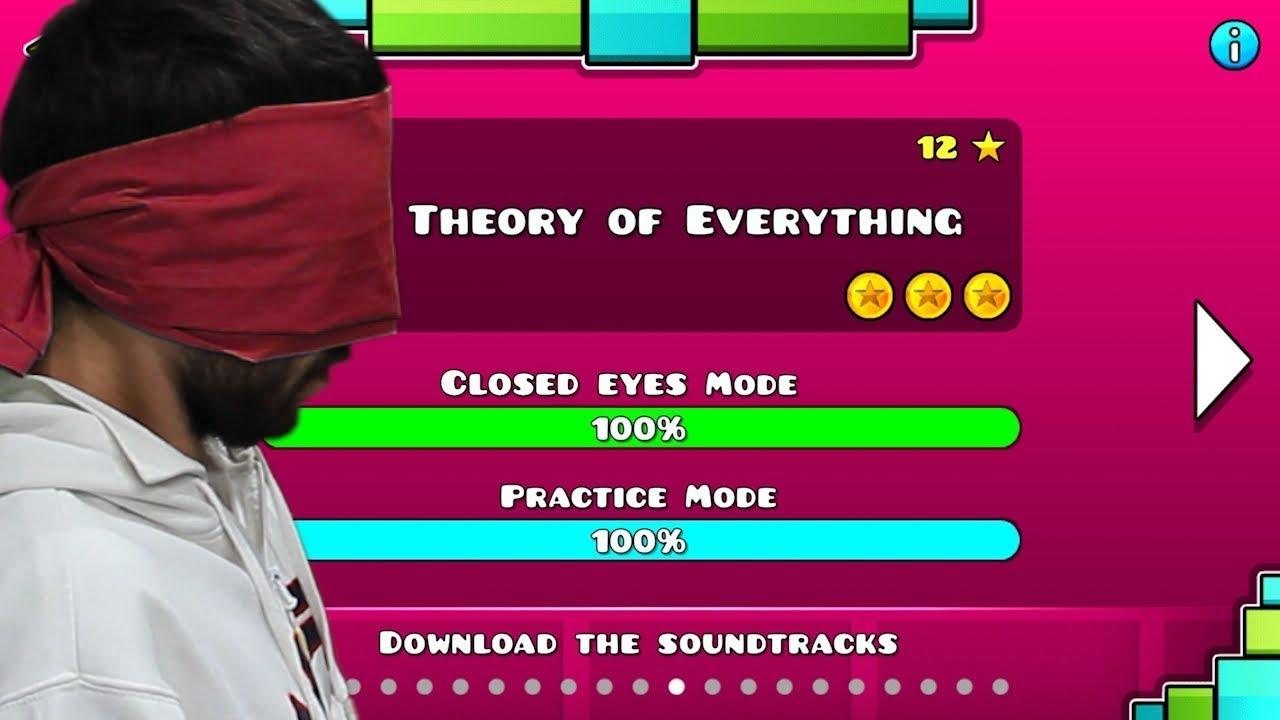 Geometry Dash - Уровень 12. Закрытые глаза.