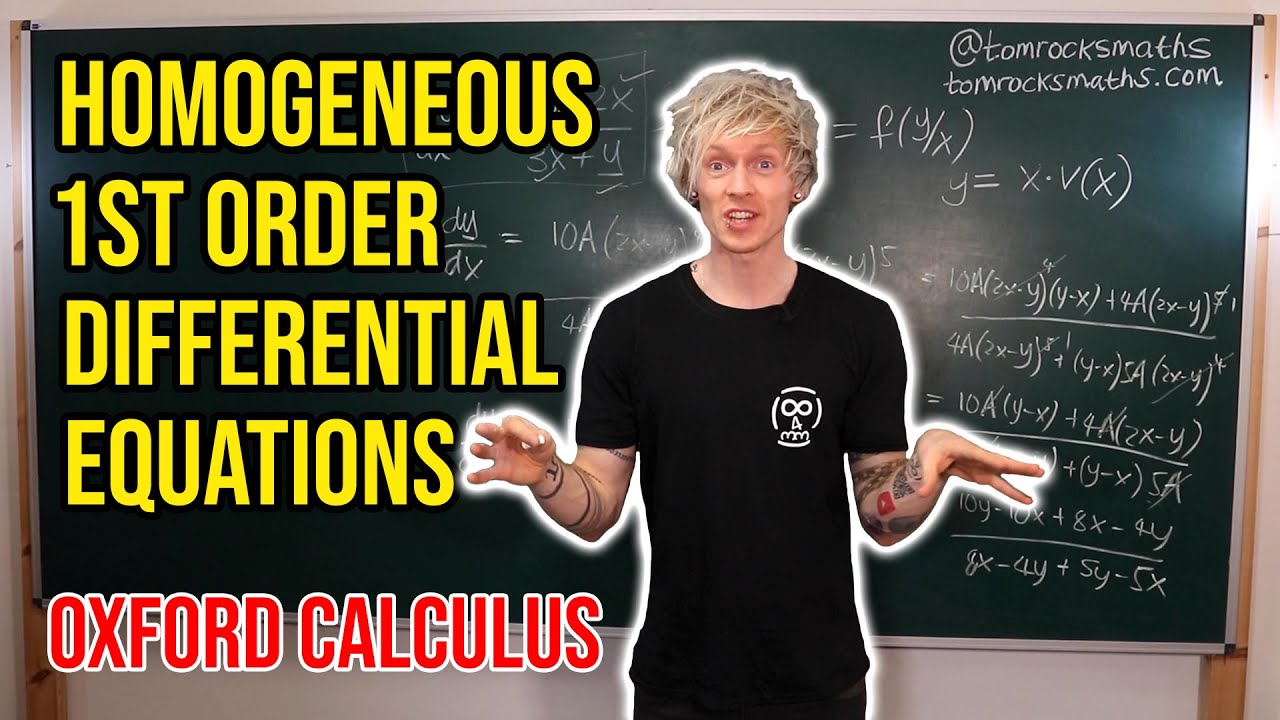 Oxford Calculus: Solving Homogeneous First Order Differential Equations