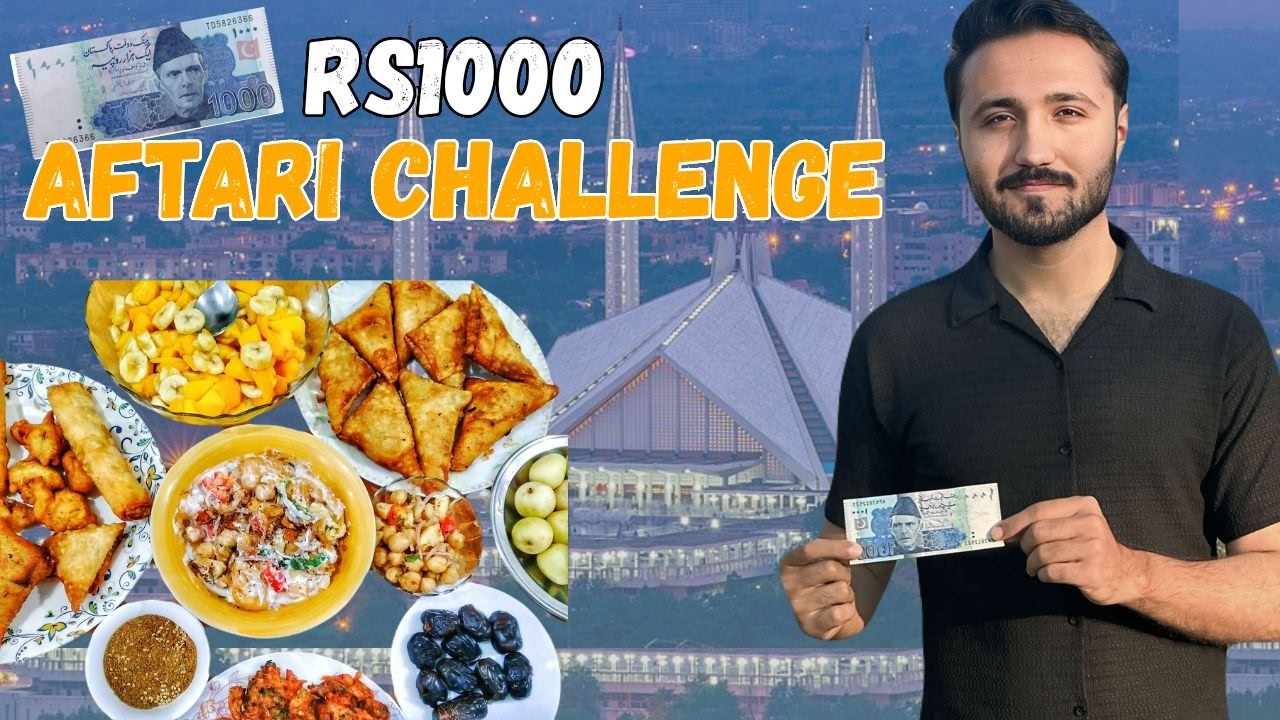 Budget Aftari challenge | Rs1000 for 3 people | NUML university Islamabad 