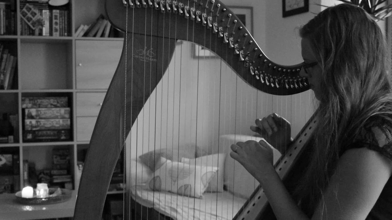 Caladan Brood - City of Azure Fire (intro) (harp cover)