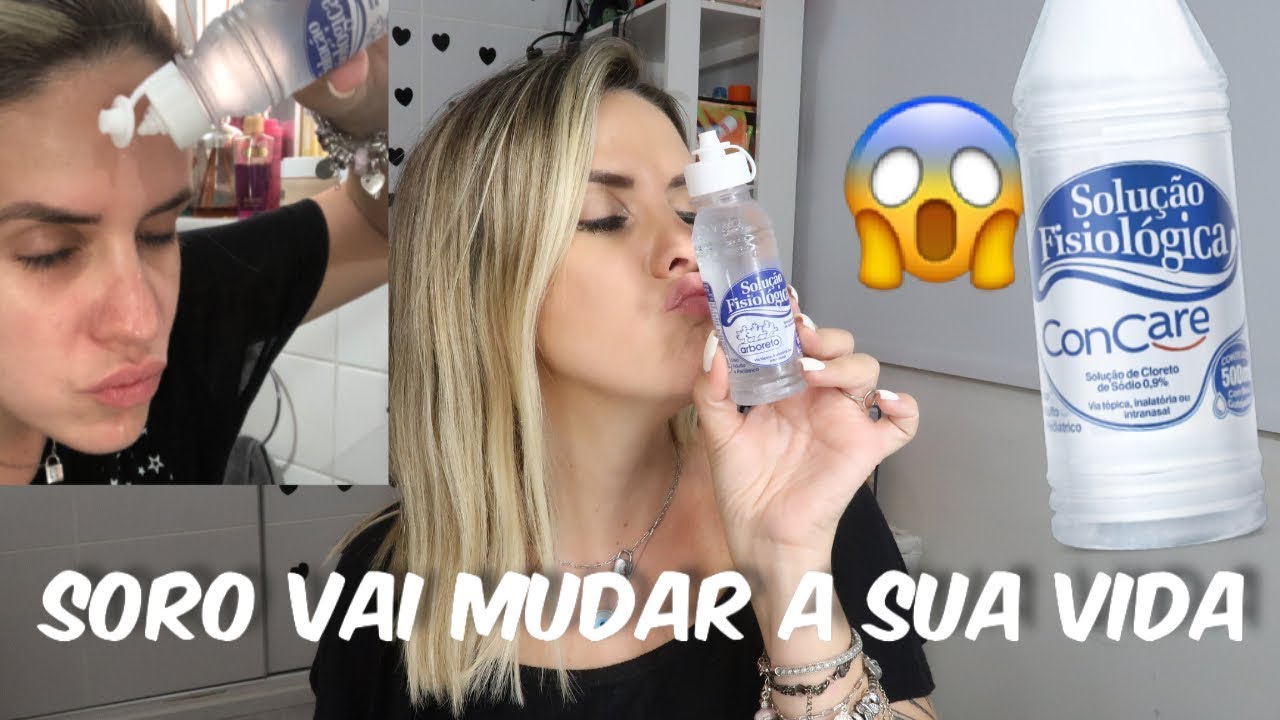 USE TODO DIA SORO FISIOLÓGICO MARAVILHOSO PARA PELE, CABELOS E SAÚDE