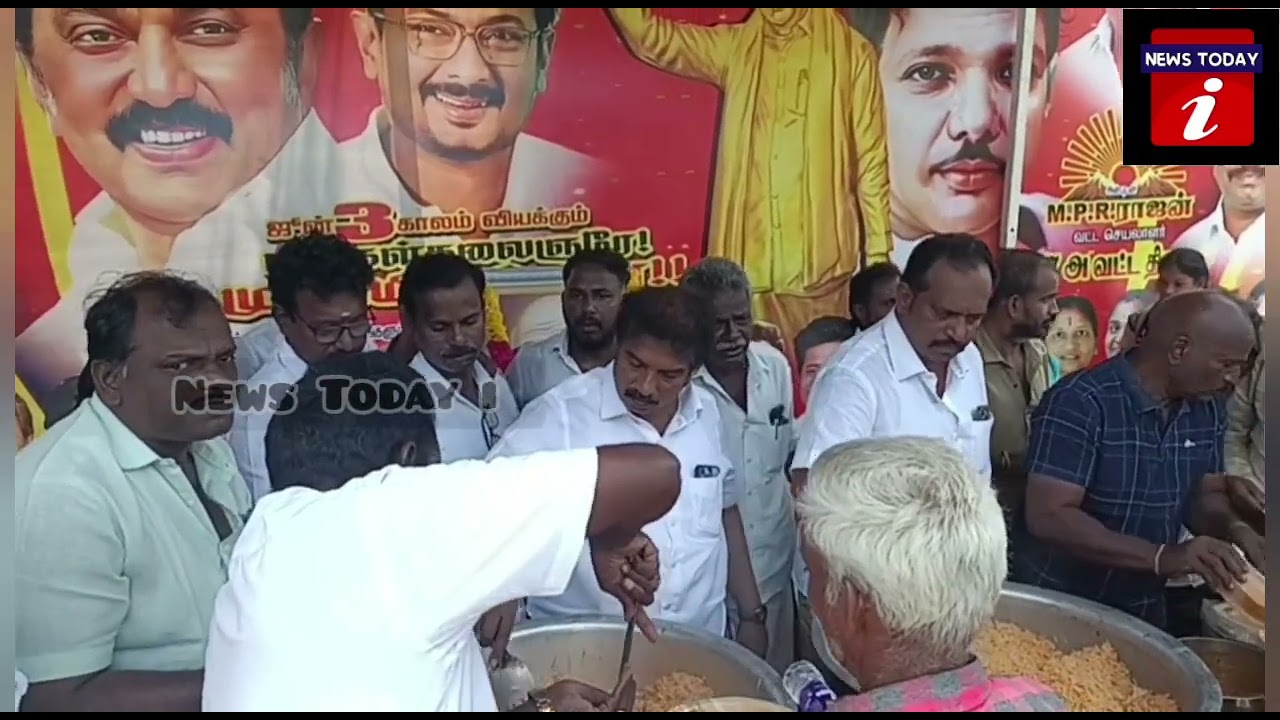 Artist birthday celebration on behalf of RK Nagar DMK 47th A Circle