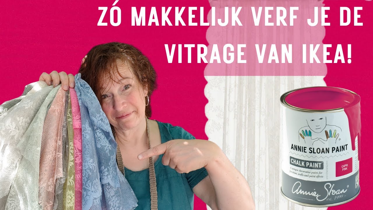 Zó makkelijk verf je de vitrage van Ikea!