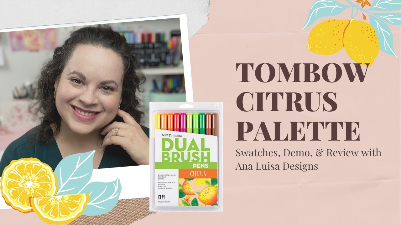 Tombow CITRUS Palette--Is it any good?--SWATCHES, Demo, & REVIEW