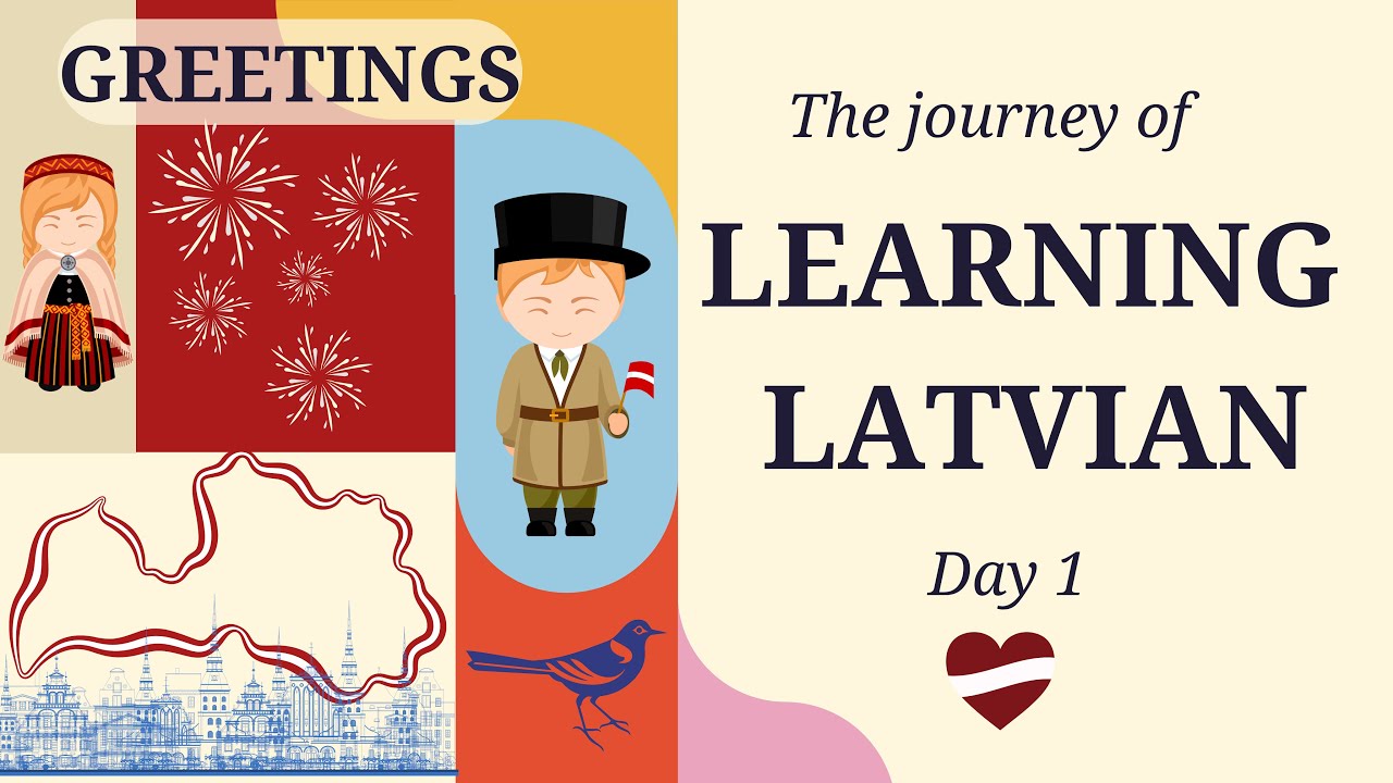 Day 1 Learn speaking Latvian: Greetings and Introduction | Basic Latvian language course