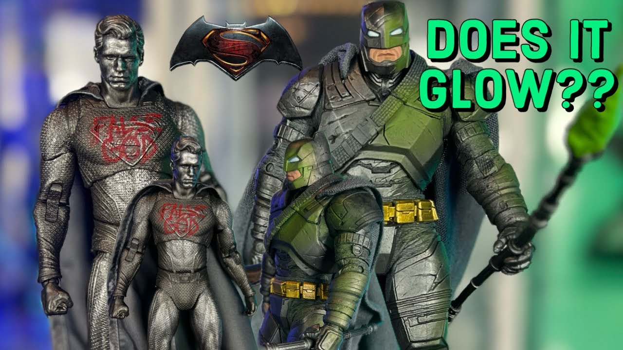 Mcfarlane Toys Dc Multiverse BVS Superman and Armored Batman Platinum Edition