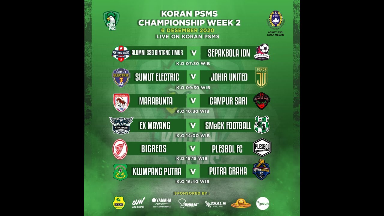 KORAN PSMS CHAMPIONSHIP : KLUMPANG PUTRA vs PUTRA GRAHA