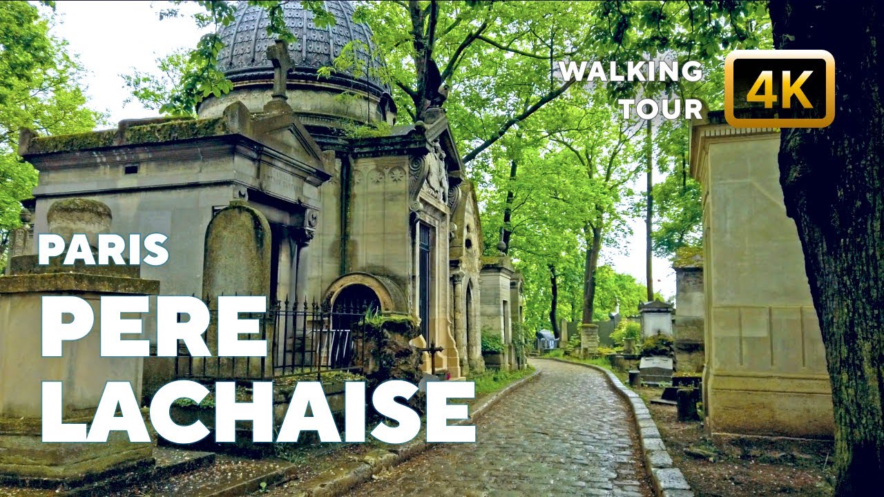 Paris – 4K Walk in Pere Lachaise cemetery