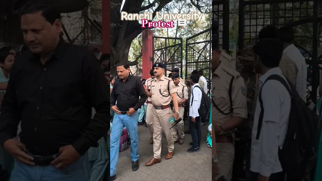 Ranchi University protest 🪧 Today 30 march 2026 Late session #ranchiuniversity #ranchi #exams#vlog