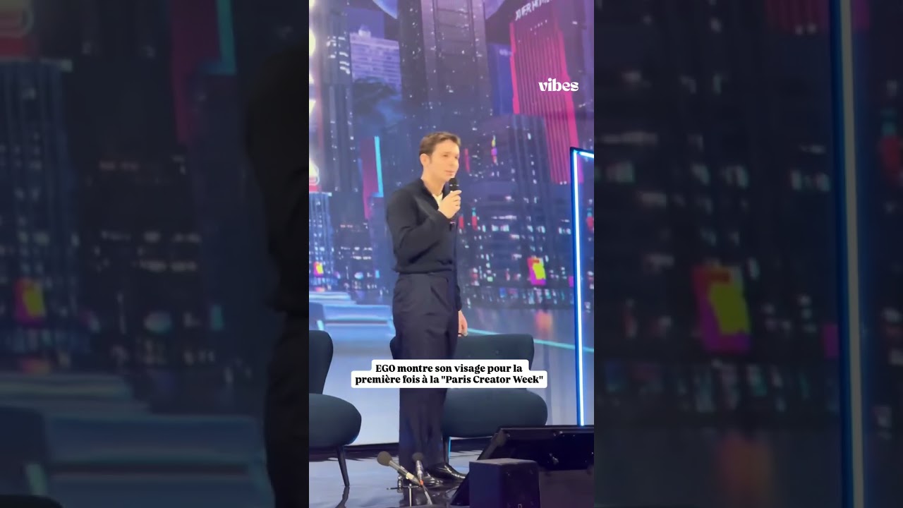 EGO d&eacute;voile son visage pour la premi&egrave;re fois &agrave; la Paris Creator Week #ego #youtube