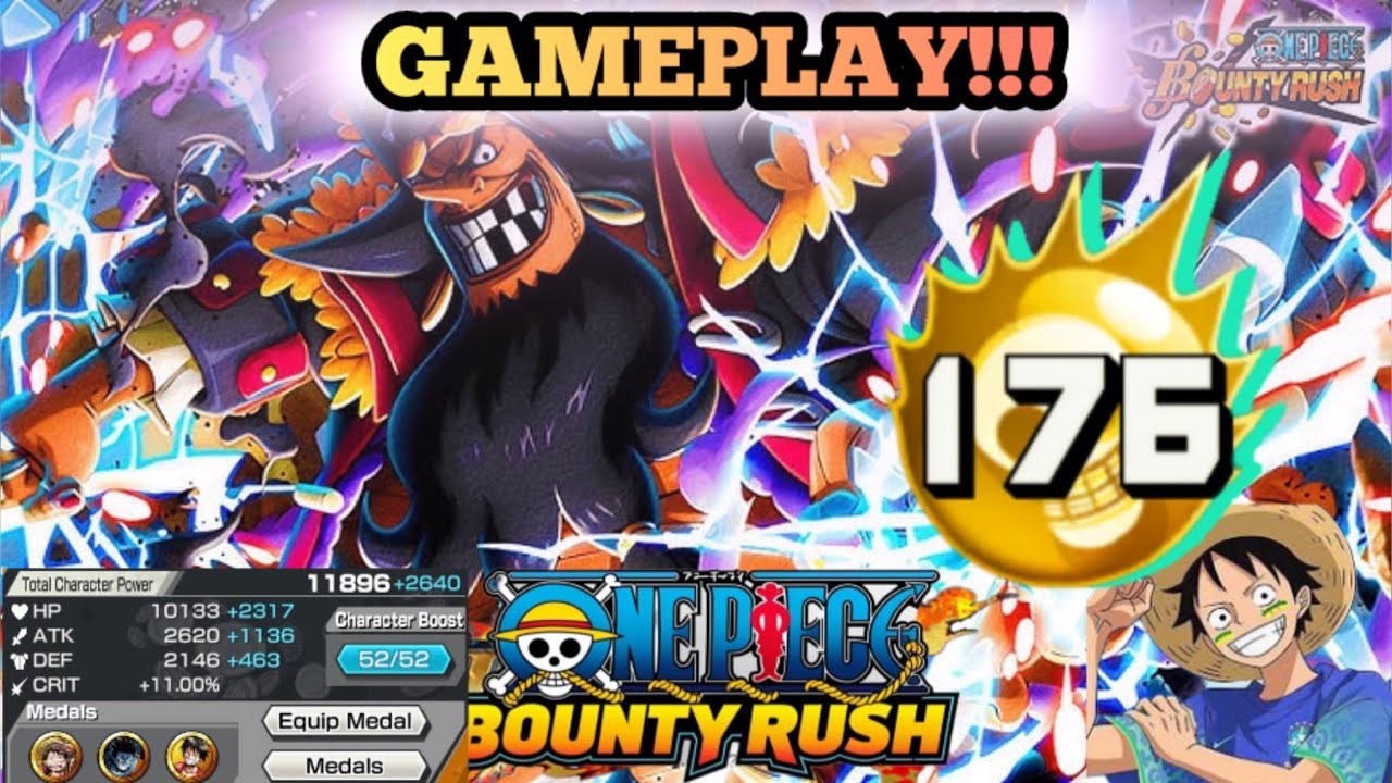 BARBA NEGRA GAMEPLAY ONE PIECE BOUNTY RUSH!!! 