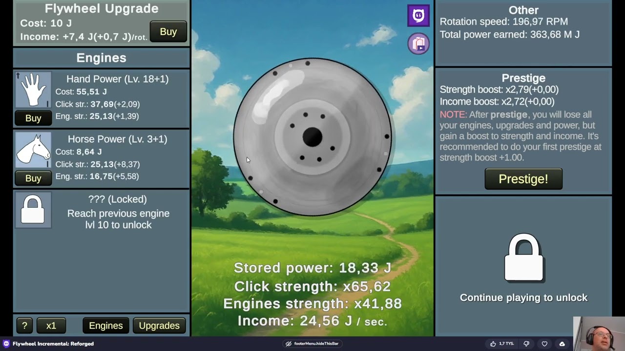 Flywheel Incremental: Reforged GamePlay Walkthrough PART 1