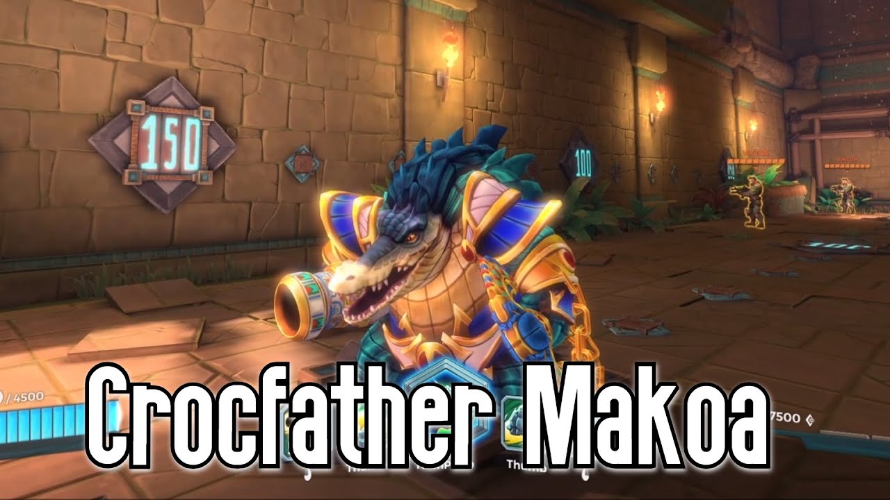 PALADINS: Skin Showcase - Crocfather Makoa