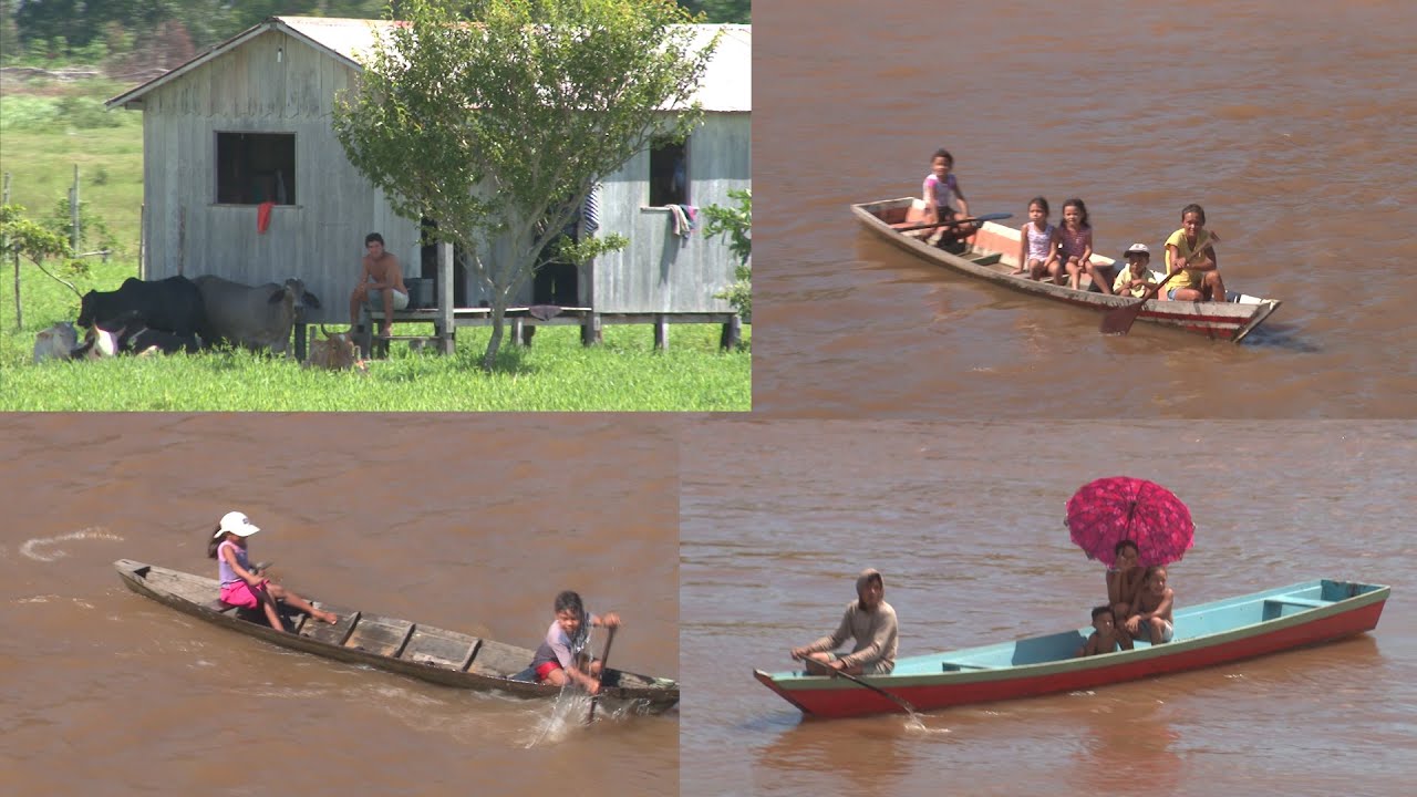 VIAGENS DE BARCO PELO RIO DO BAIXO AMAZONAS CRIANÇAS SE AVENTURAM NA SORTE DE GANHAR UM BRINGUEDO