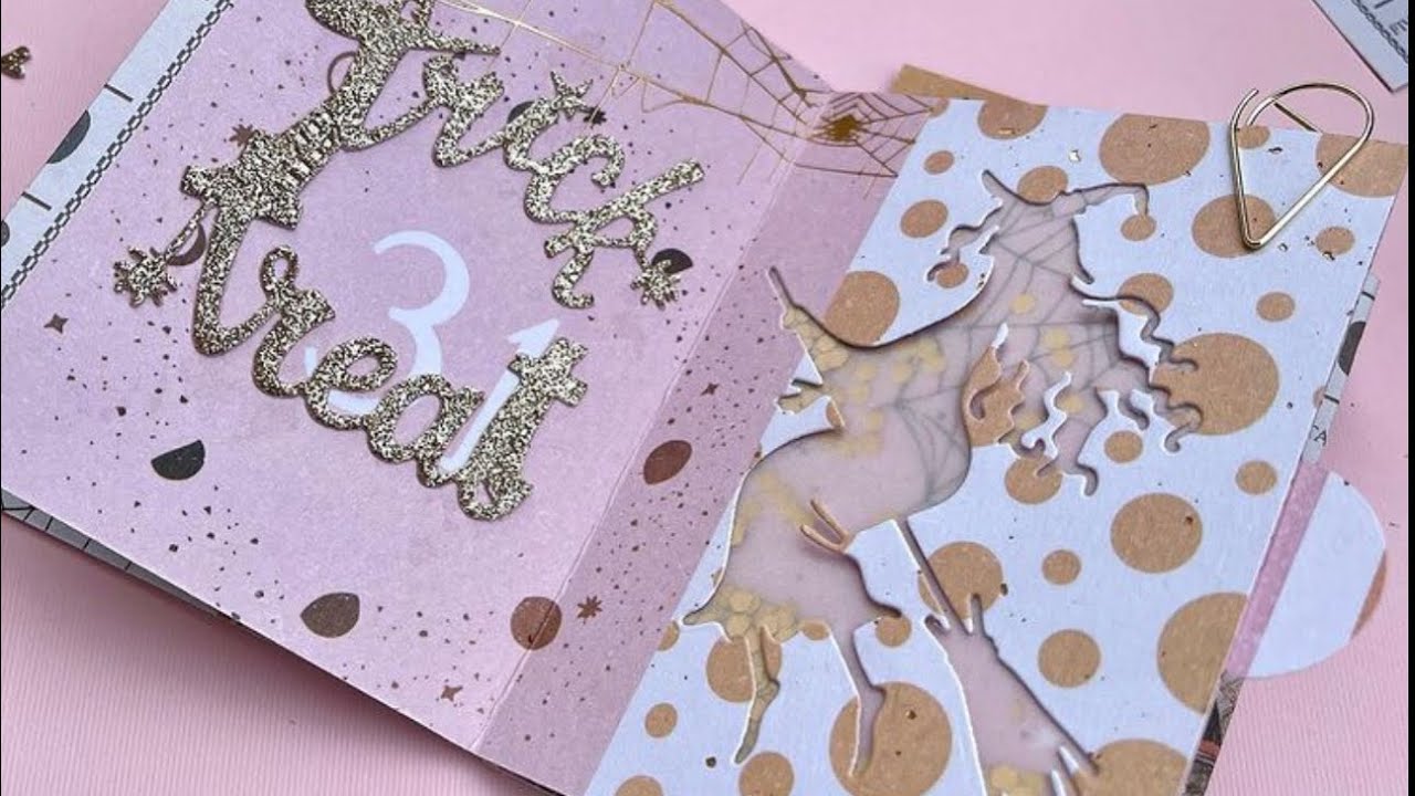 Easy Beginner Mini Album Tutorial with Shaker | Halloween Junk Journal 🎃