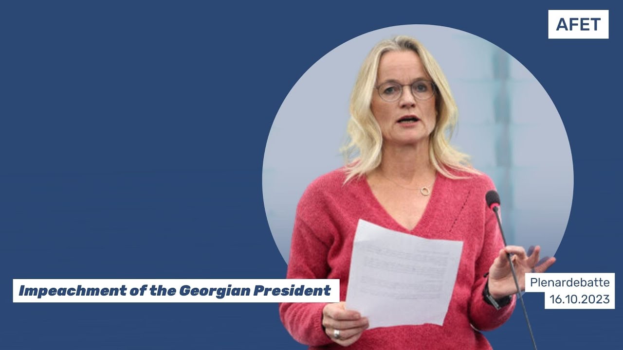 Plenary Debate: Impeachment of the president of Georgia