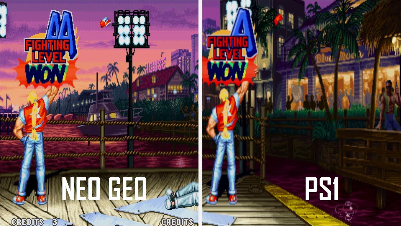 Real Bout Fatal Fury - Neo Geo VS PS1
