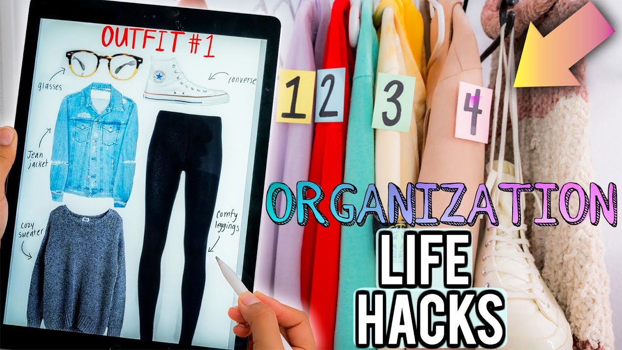 DIY Organization Hacks Every LAZY PERSON Should Know! How to CLEAN Your Room + Be Productive!