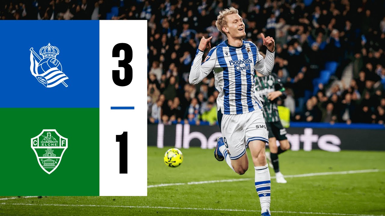 HIGHLIGHTS | LaLiga 25-26 | J23 | Real Sociedad 3-1 Elche CF