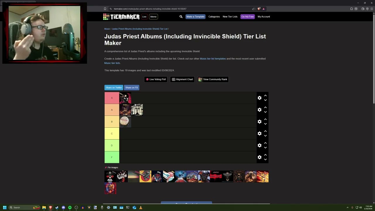 Studio Album Tier List... Judas Priest
