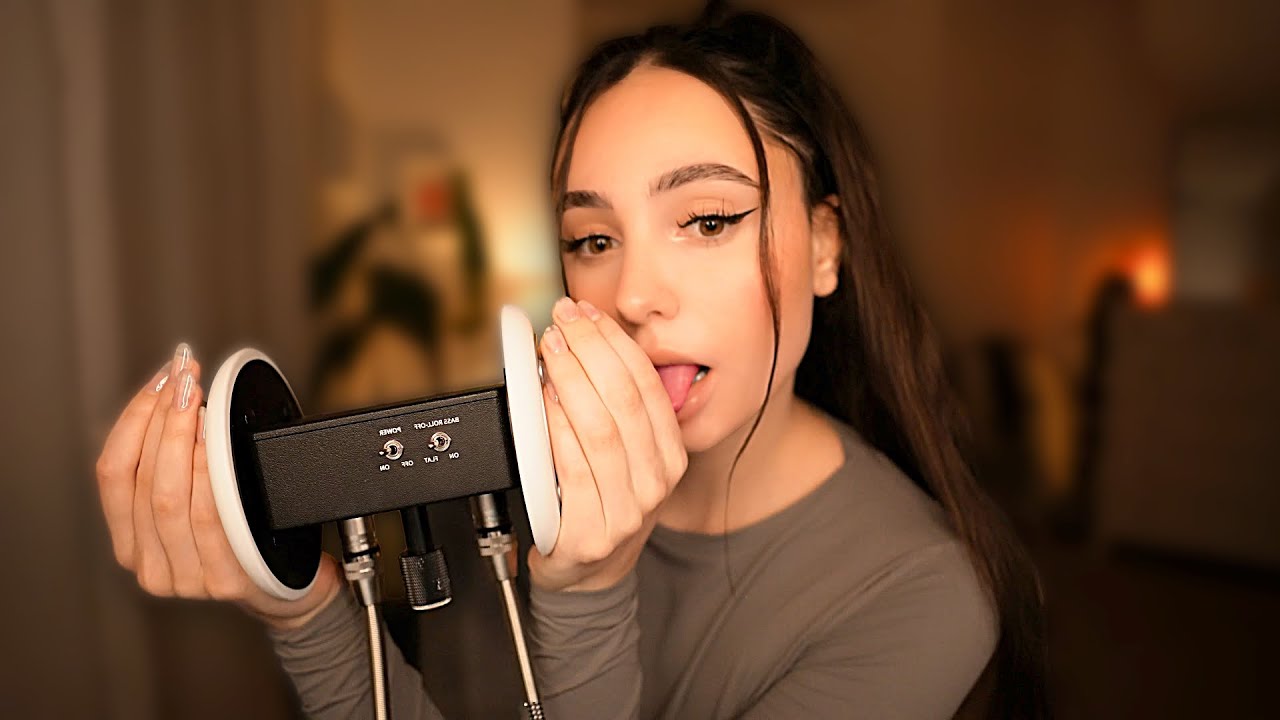 ASMR 3ч Приглушенные Мокрые Звуки Рта 👄 с 3Dio для Иммерсивных Мурашек! ✨ Без Разговоров 🤫