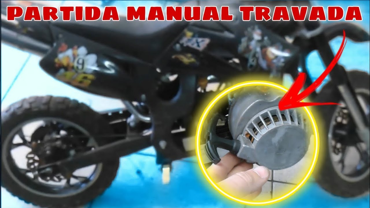 COMO CONSERTAR PARTIDA MANUAL DA MINI MOTO