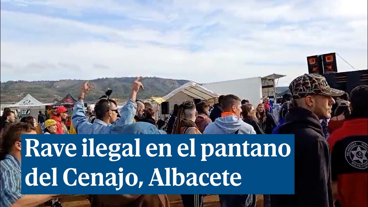 Una fiesta rave ilegal reúne a más de mil vehículos en el pantano del Cenajo, Albacete