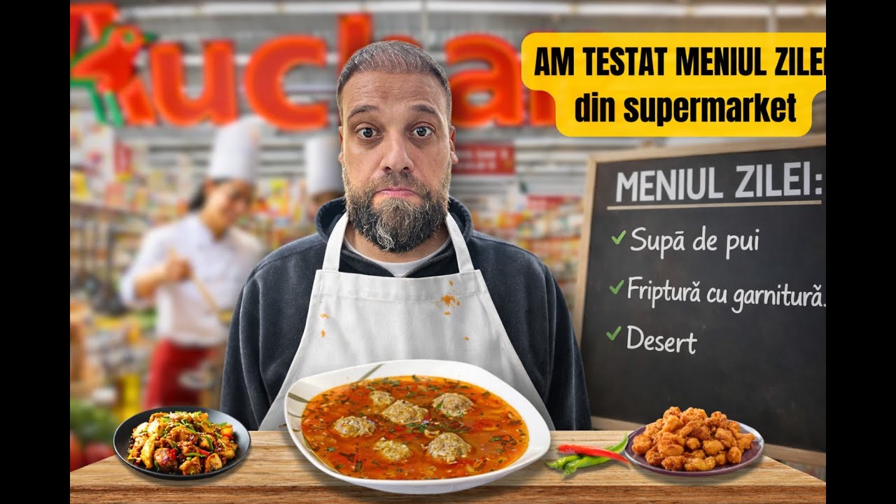 Am testat meniul de la AUCHAN… nu mă așteptam la asta!