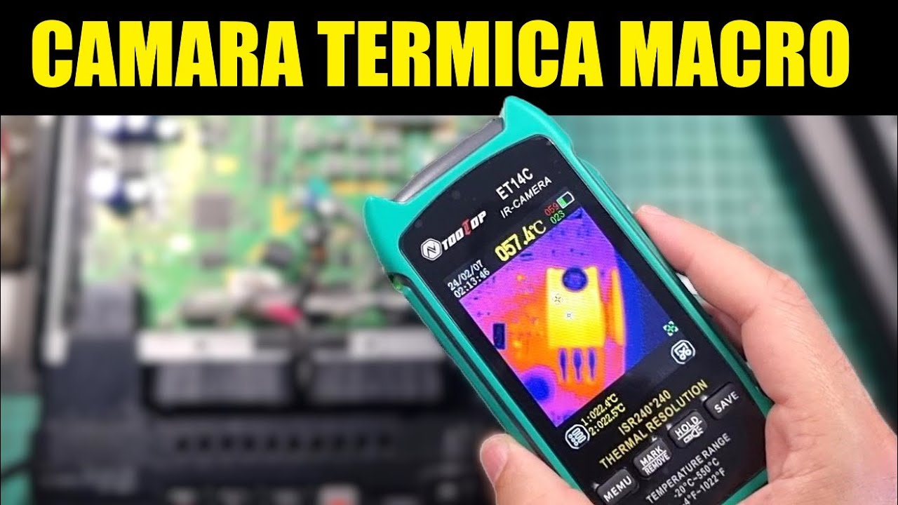 REVIEW: TOOLTOP ET14C  CAMARA TERMICA CON LENTE MACRO  IDEAL PARA ELECTRONICA