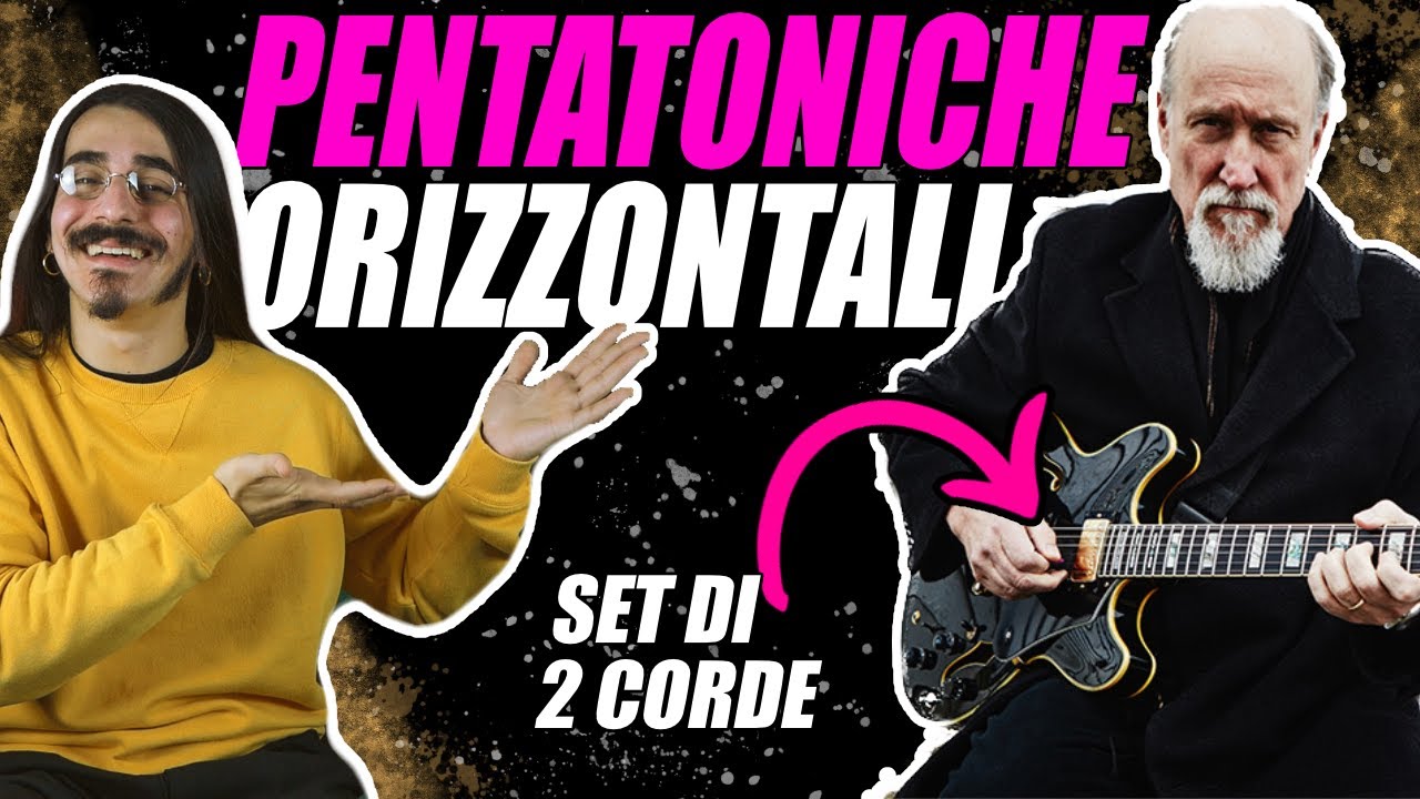 PENTATONICA chitarra: ESERCIZI per IMPROVVISARE in orizzontale!