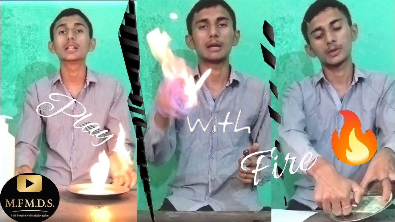 Experiments with Alcohol Based Sanitizer. Flame and Fire Test.  