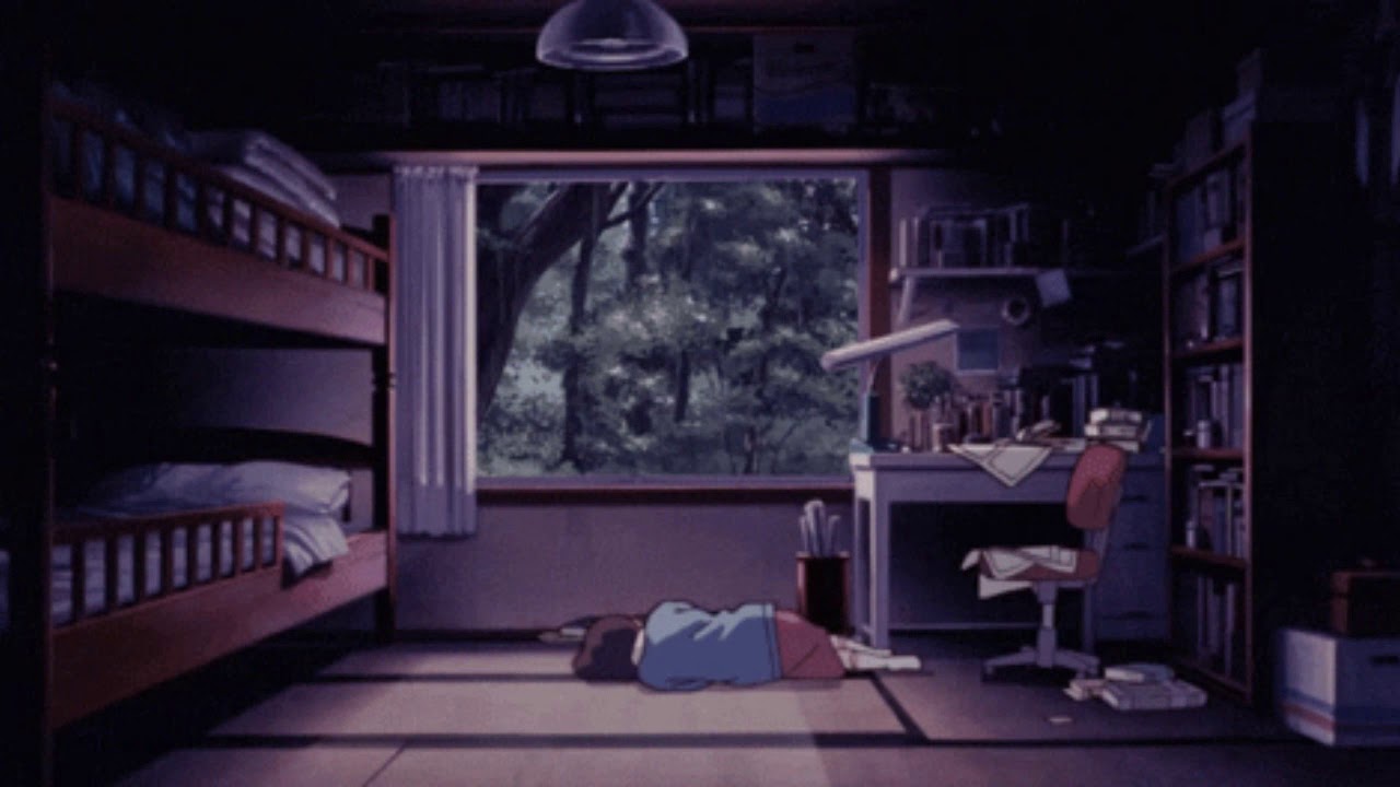 She by Harry Styles but it's playing in another room and it's raining