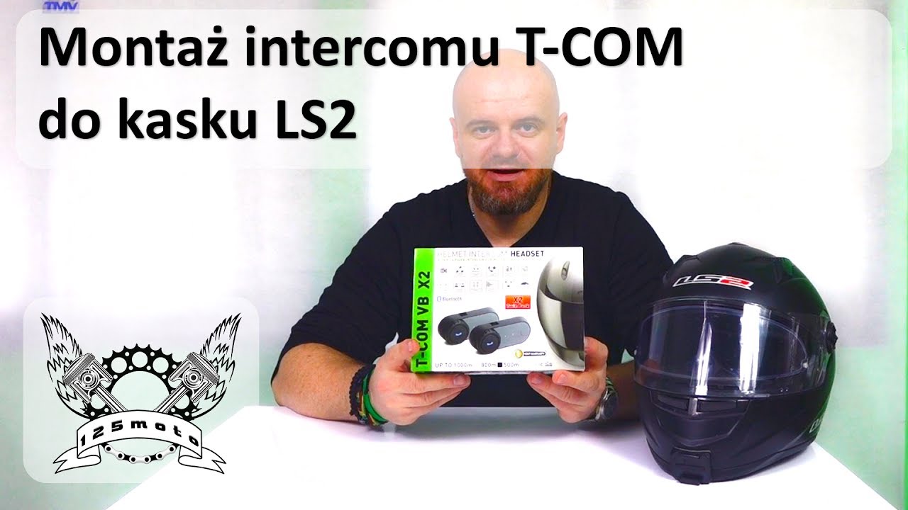 Montaż intercomu T-COM do kasku LS2