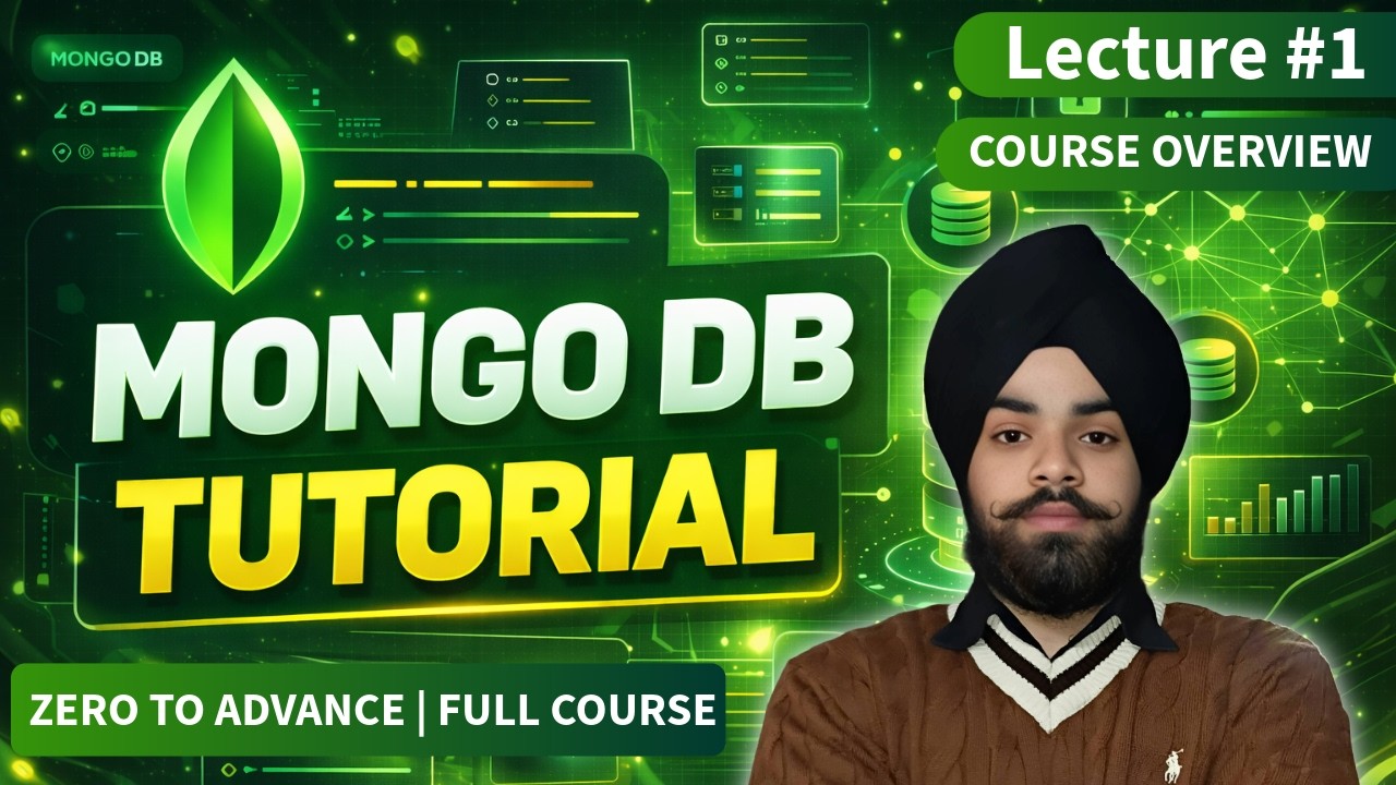 MongoDB Full Course Overview | Beginner to Advanced Roadmap 🚀