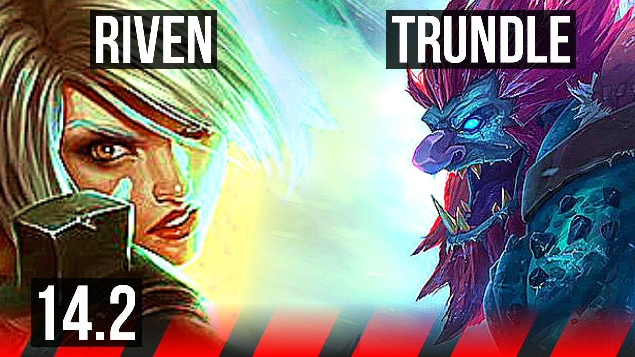 RIVEN vs TRUNDLE (TOP) | Comeback, 6 solo kills | NA Diamond | 14.2