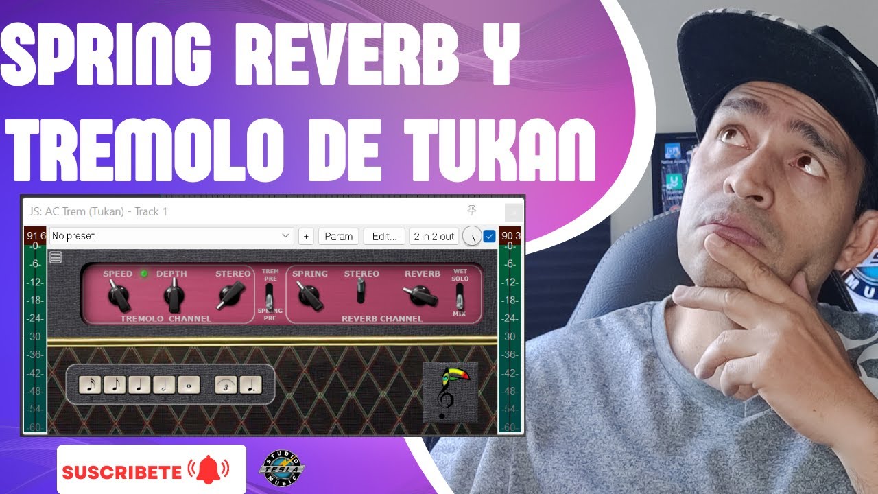 🔊SPRING REVERB y TREMOLO de TUKAN (plugins gratis) en REAPER | #teslastudiomusic
