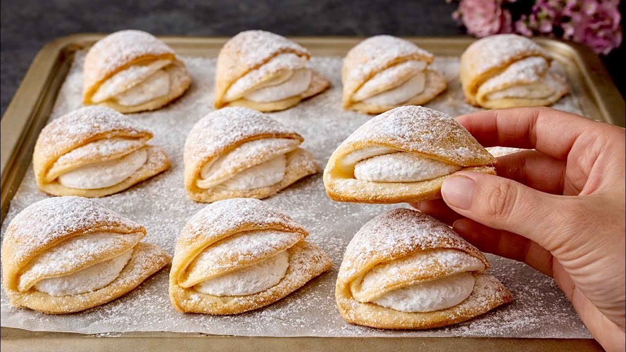 Кондитеры держат этот рецепт в секрете! Песочное печенье с безе за 15 минут.