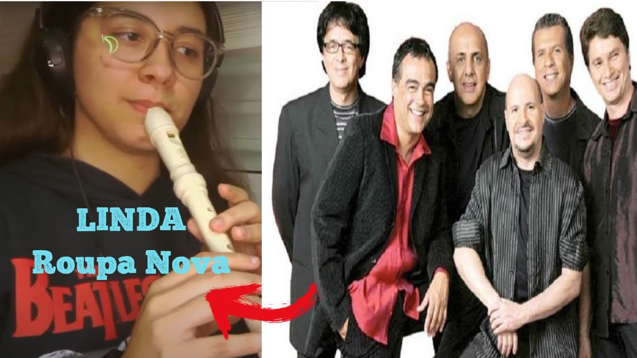 Linda  - Roupa Nova (COVER) - Flauta doce com notas!!
