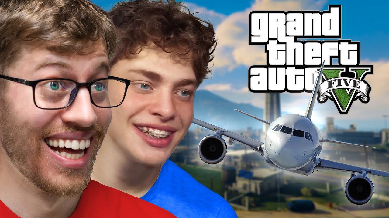 Breaking Into GTA V Military Base With My Bro...